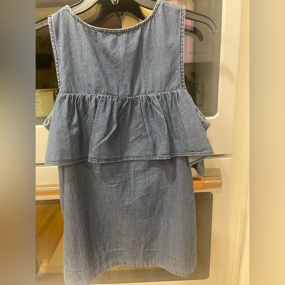 Vera Moda Cold Shoulder Denim Ruffle Blouse - Picture 5 of 8